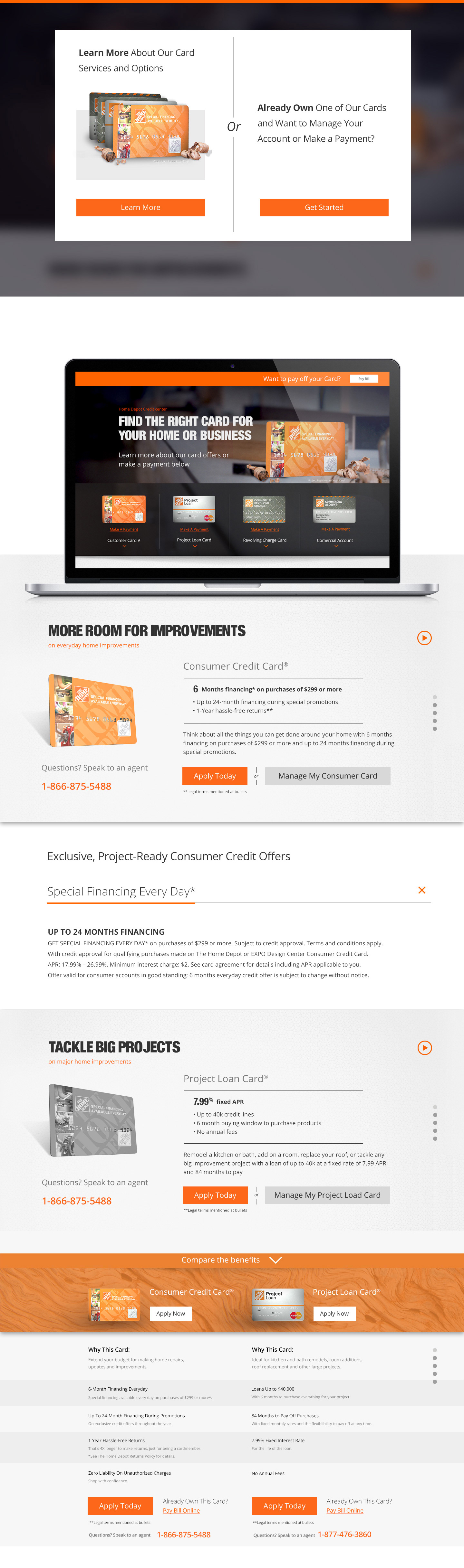 wajoli home depot credit options 2018