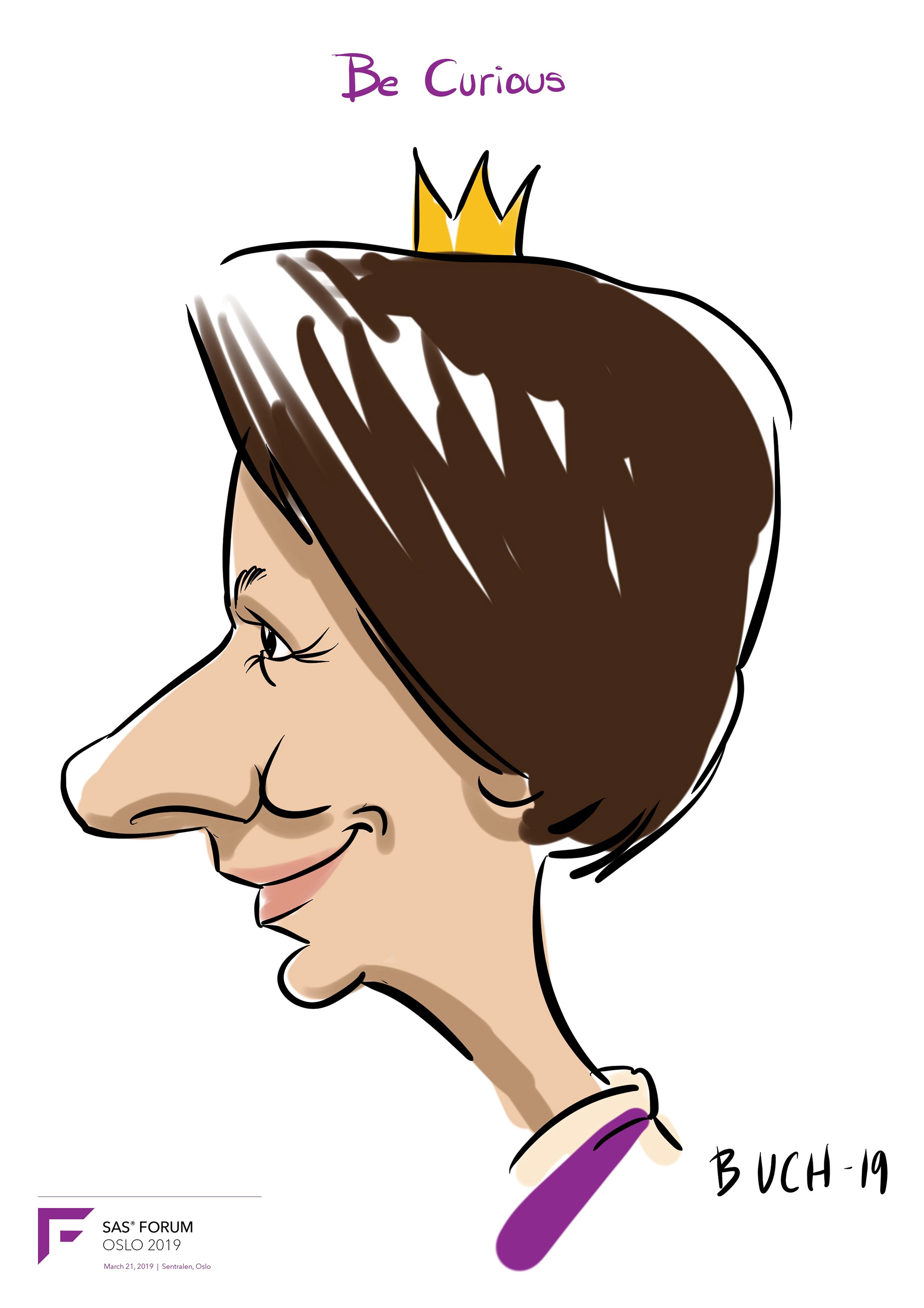 Live Karikatur på iPad til firma event.