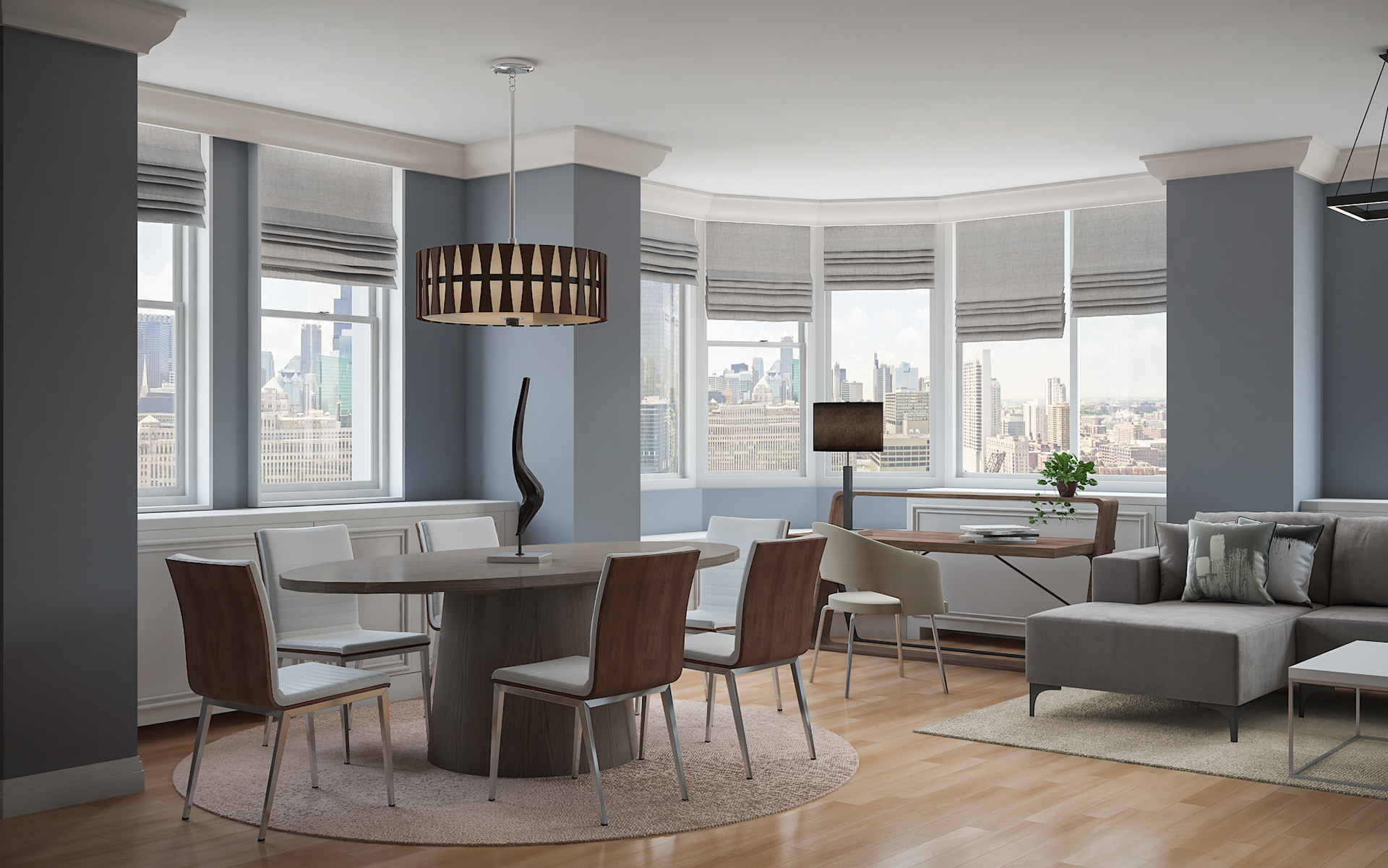 Claudia Designs Co. - NYC Skyline Apartment