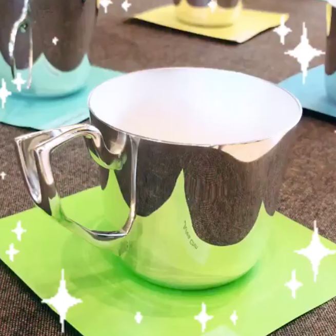 Silver-plated cup