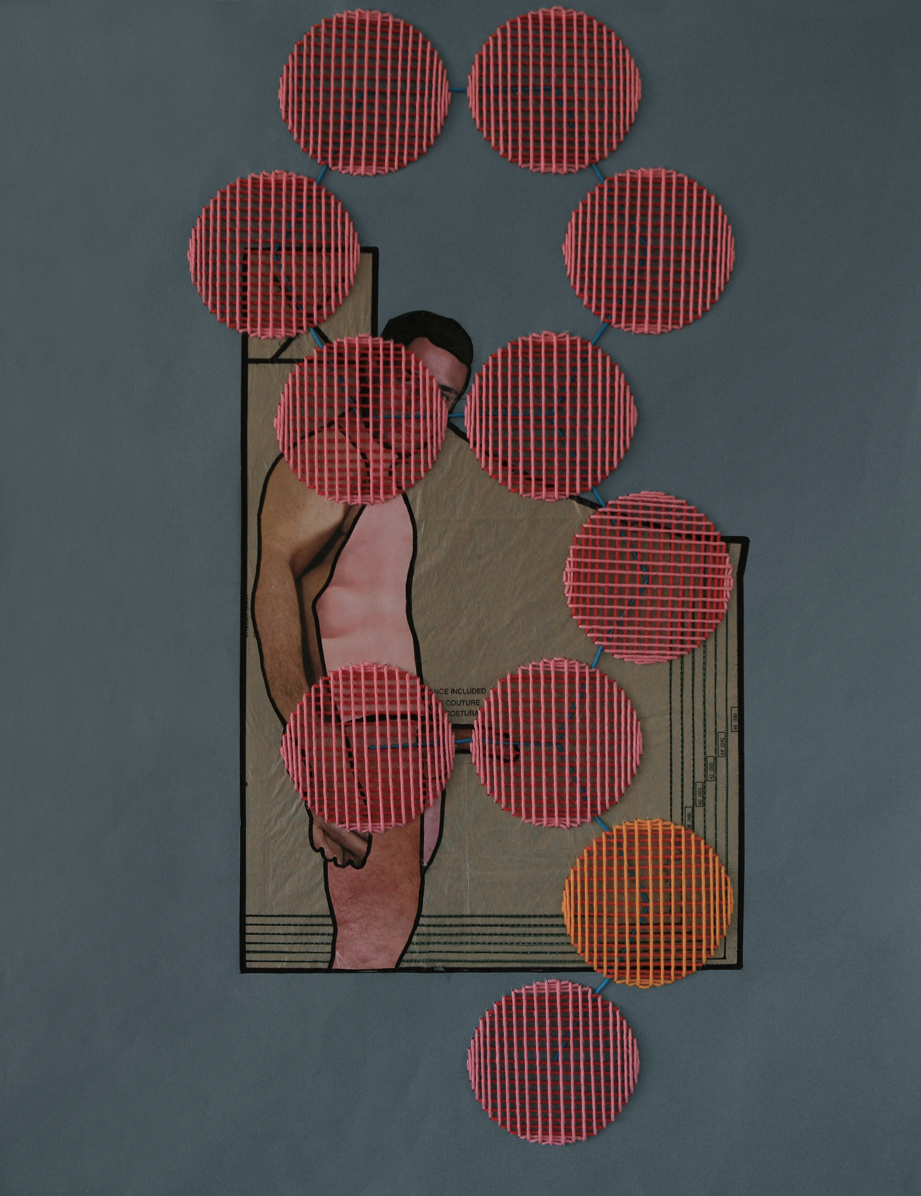 What's love got to do with it? | 2020 | Collage and embroidery on paper | 50cm x 65cm