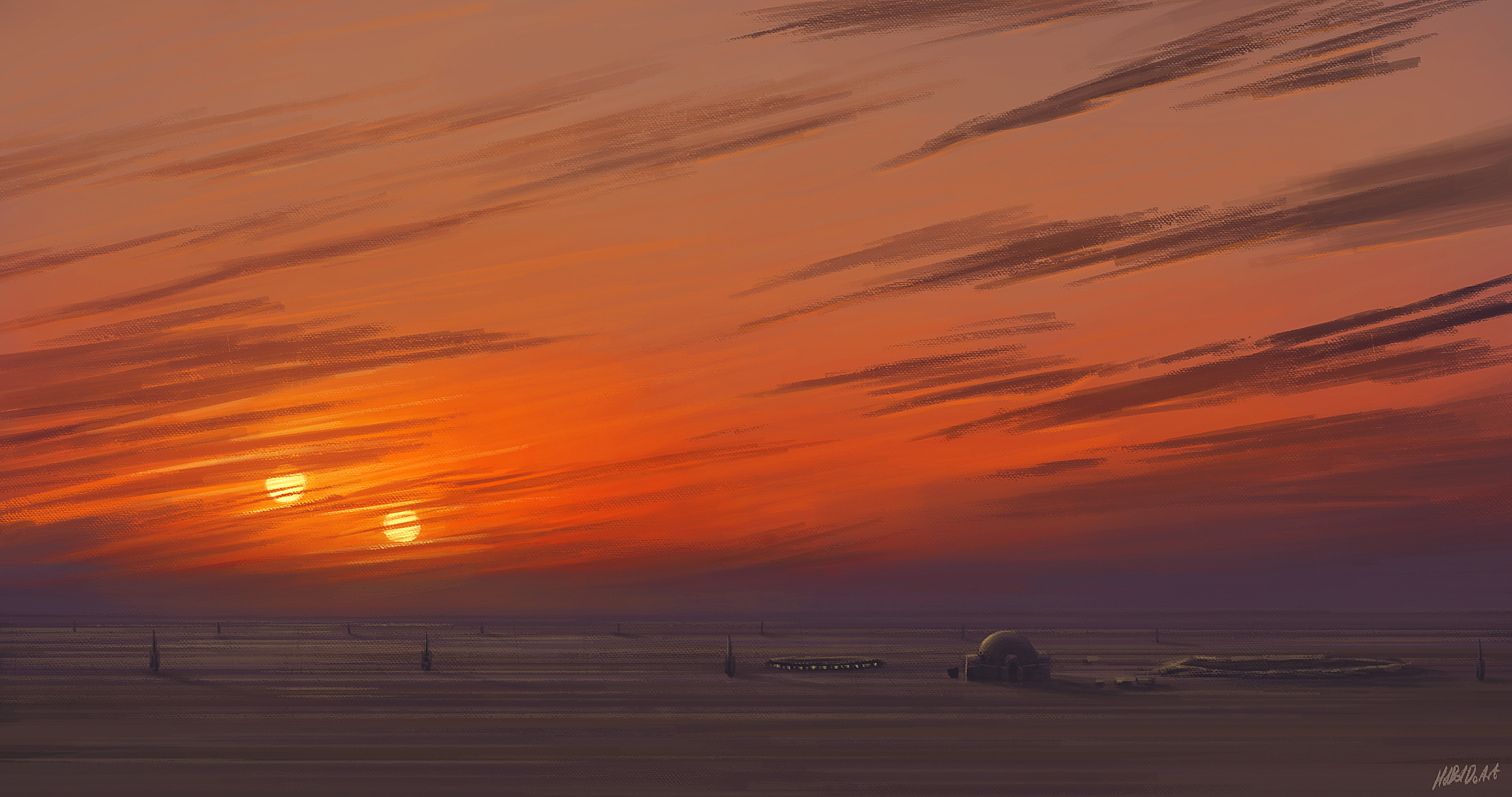 Binary Sunset