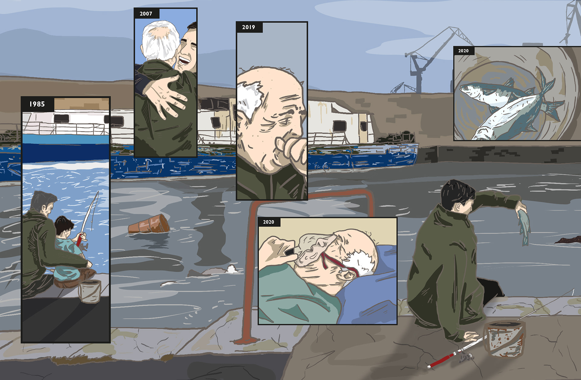 "Wine Street" Irish Independent NIW Illustration
