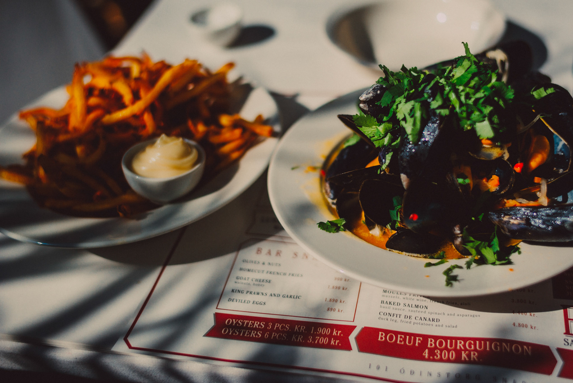 Lunch special at Snaps Bistro in Reykjavik, Iceland, May 2016, Leica M.