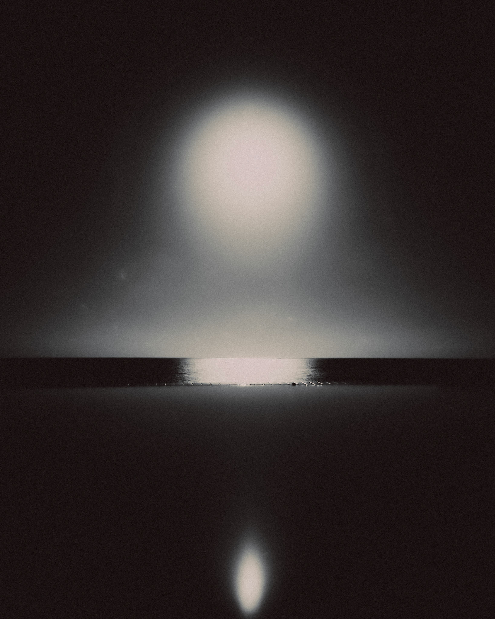 "Event Horizon", a long exposure night photo of Isla Cabana's infinity pool illuminated by a full moon, Siargao Island, Philippines, March 2019, Huawei Mate 20 Pro.