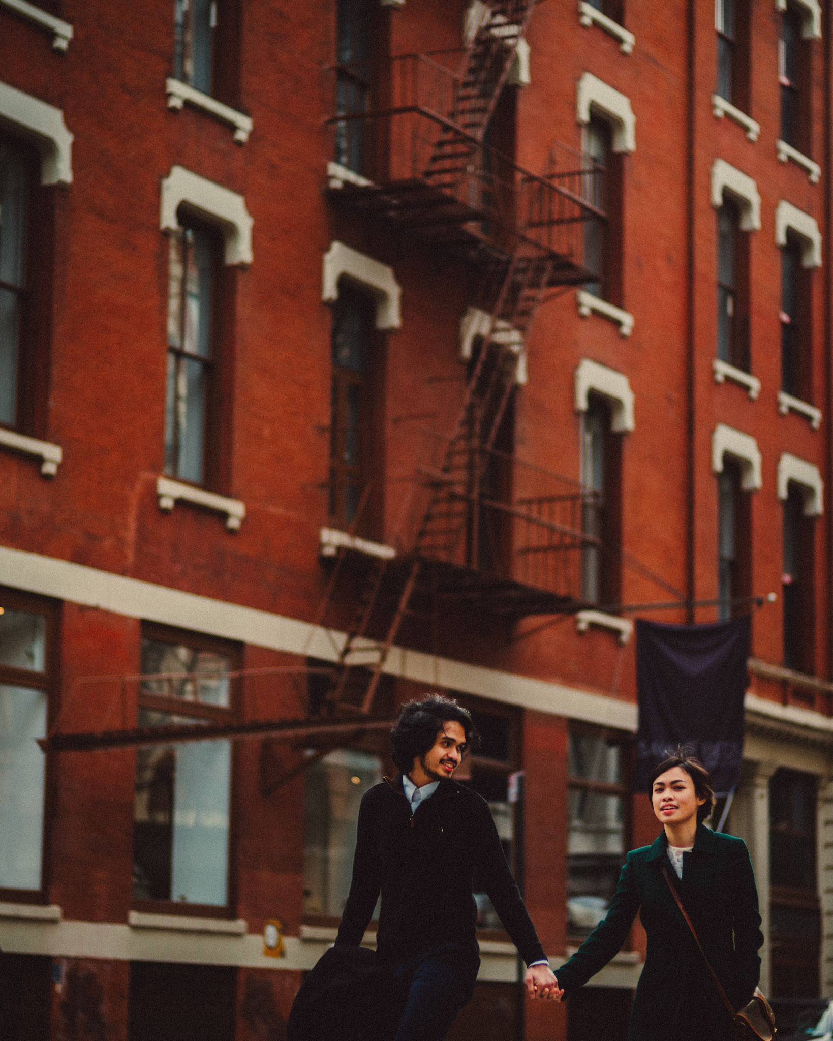 Walking around SOHO and Nolita, from AC &amp; Winona's casual and chill engagement shoot in Manhattan, New York City, USA, December 2017, Leica M.