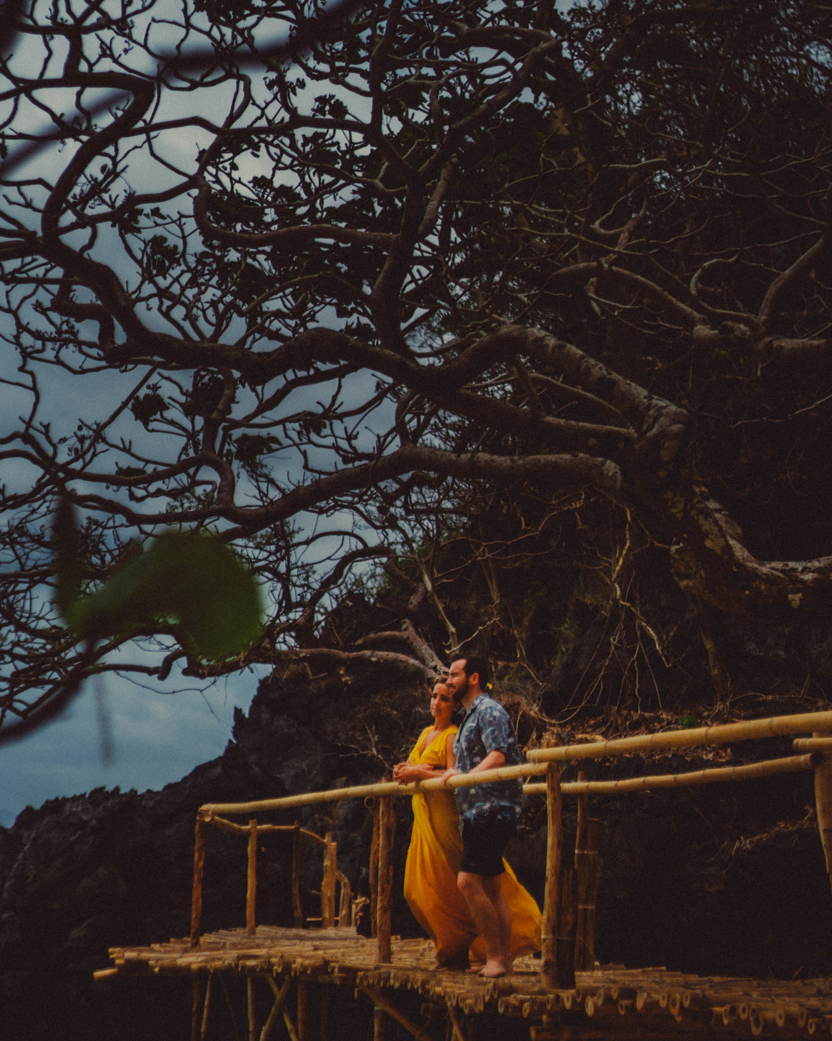 An adventure engagement island hopping tour at Three Coconuts private beach in El Nido Palawan, Philippines, Southeast Asia, March 2019, Sony A7III.