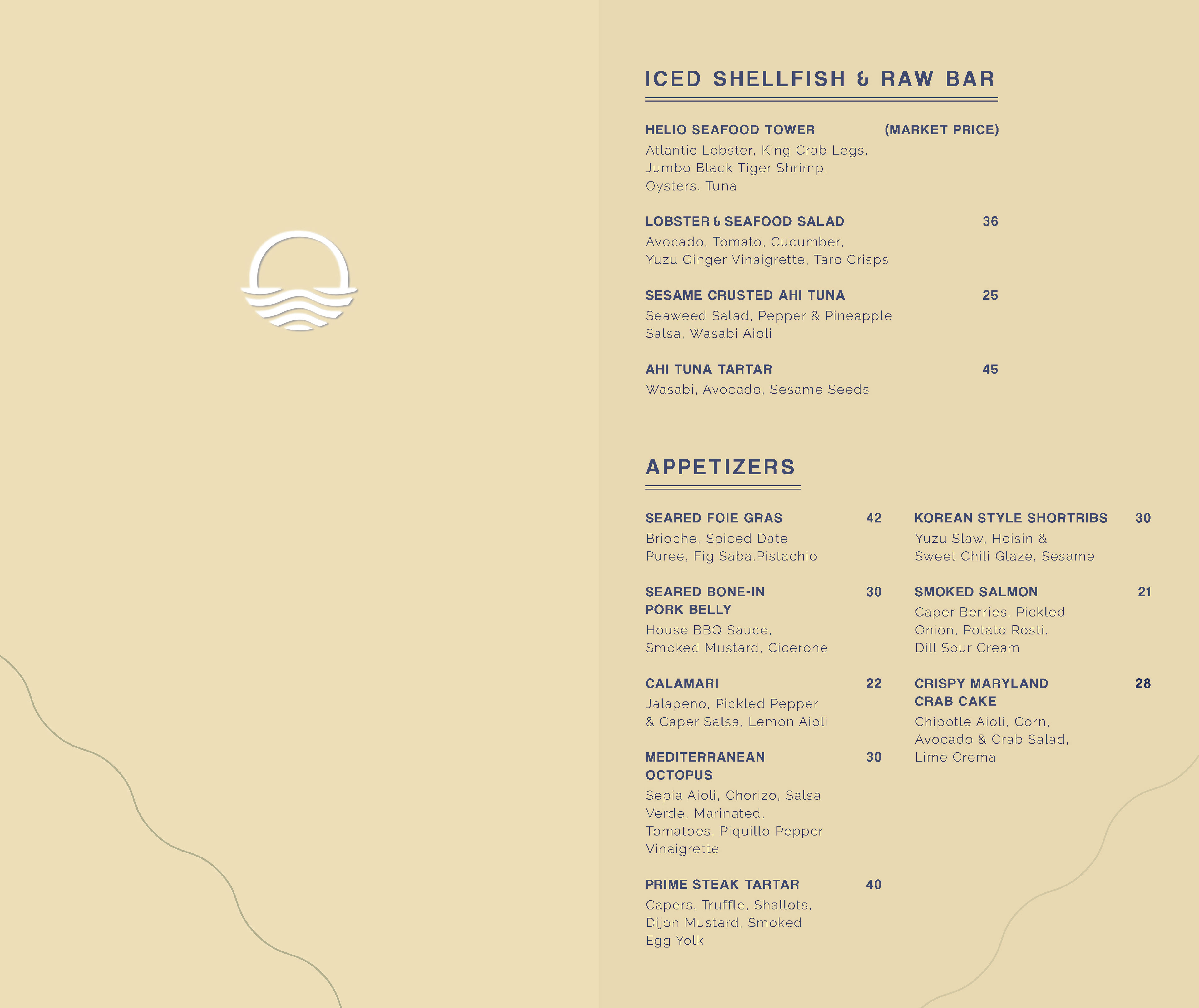 Main menu spread 1