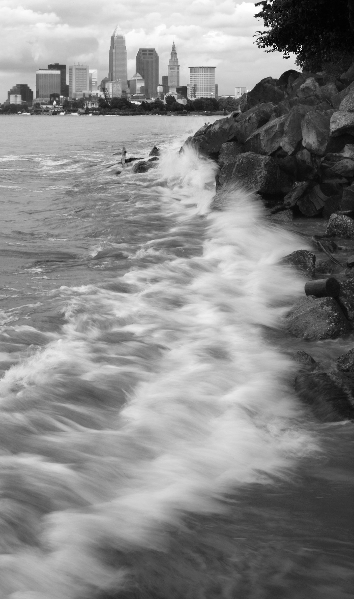 Skyline with Wave Vertical