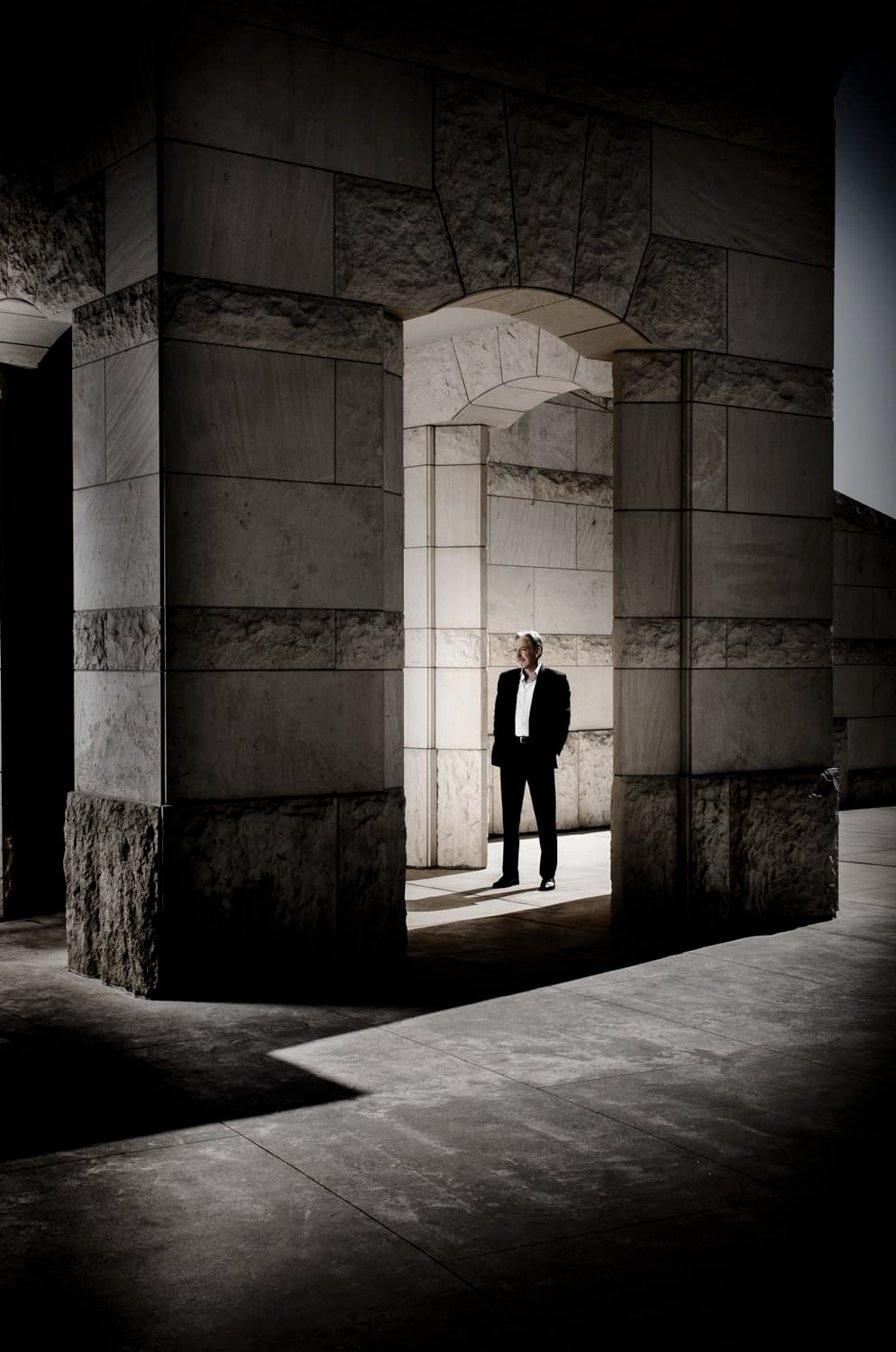 CEO David Pearson standing in front of Opus One winery