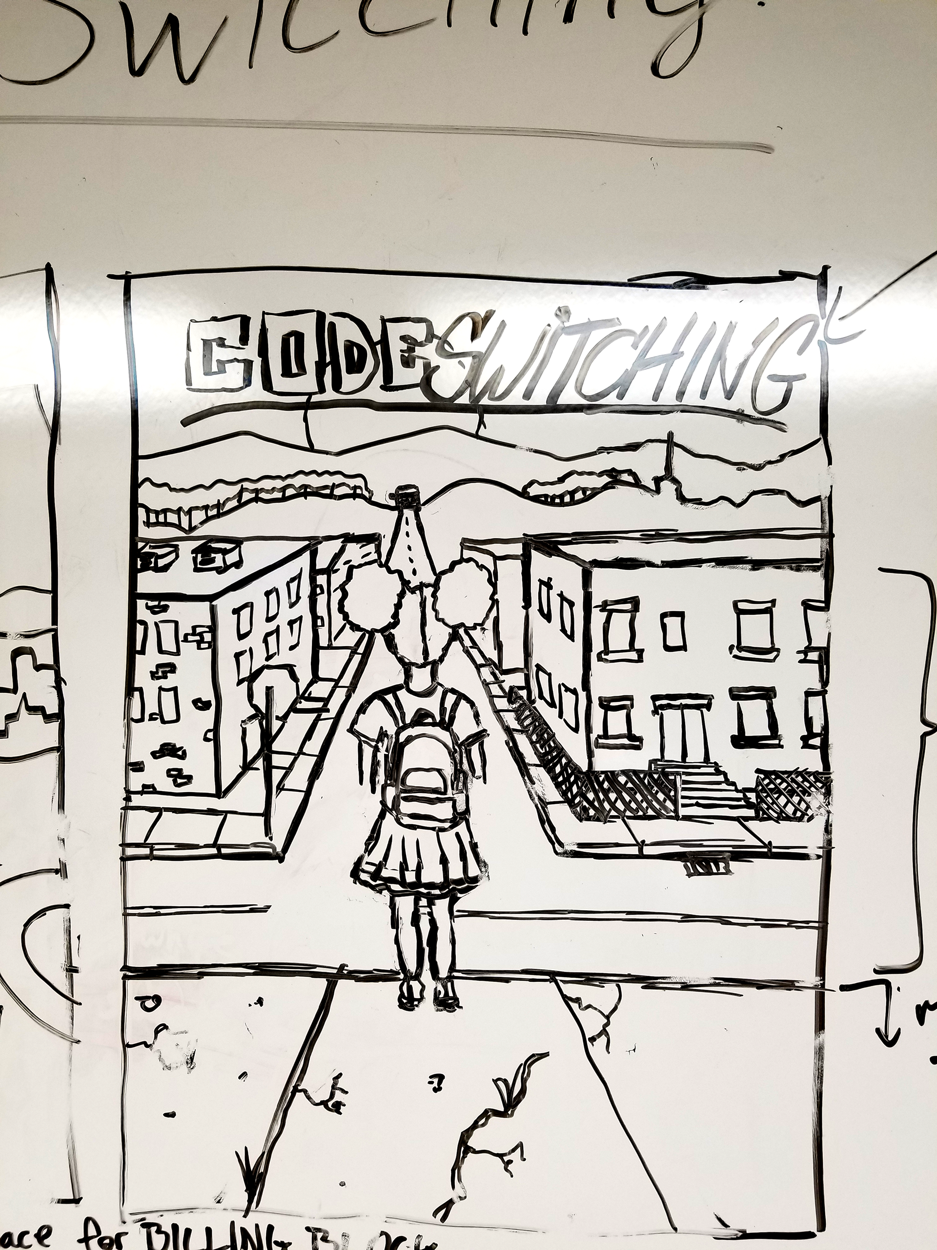 One of the original sketches for the movie poster
