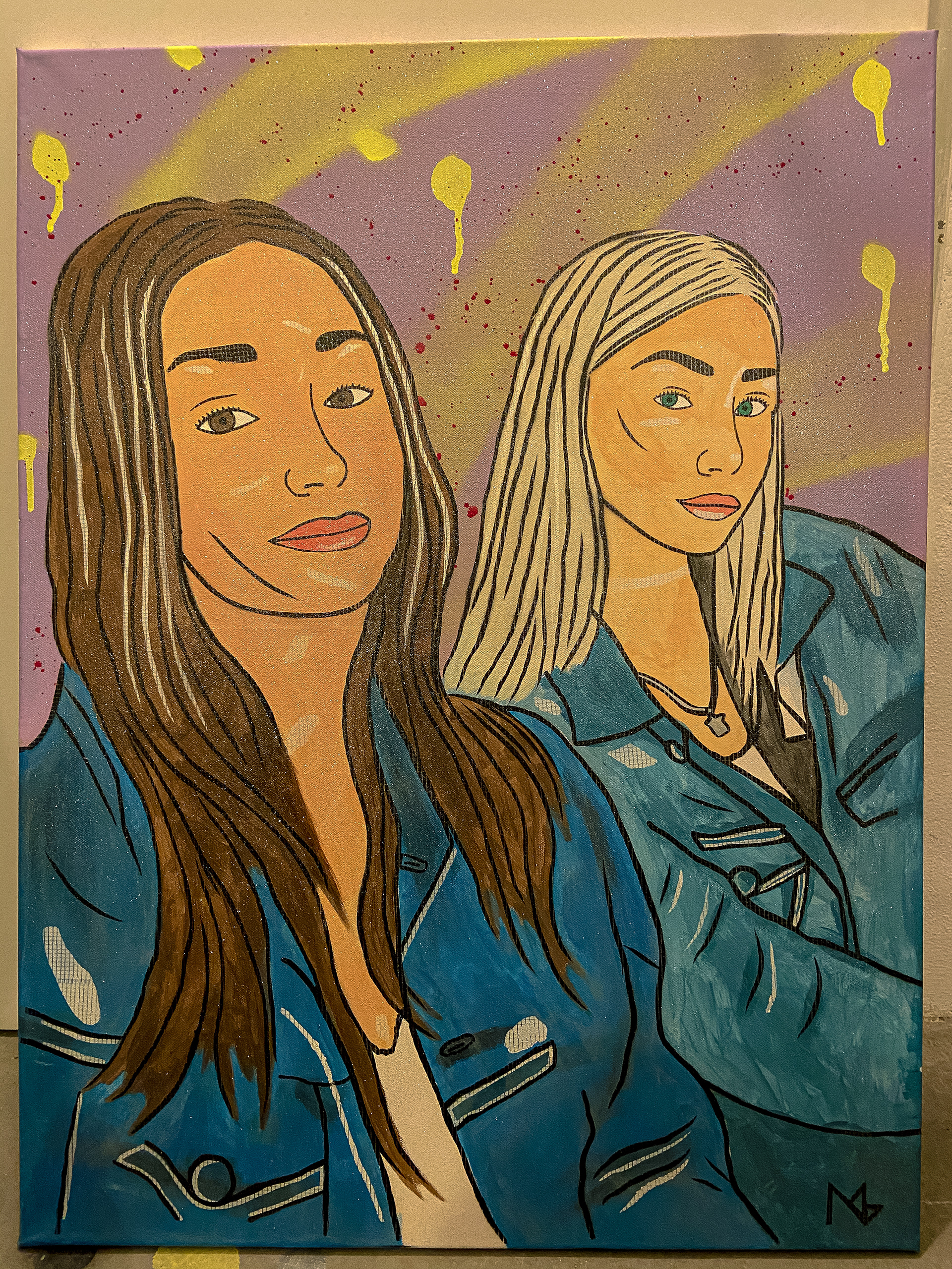 Canvas order, 80x60 canvas, acrylic spray