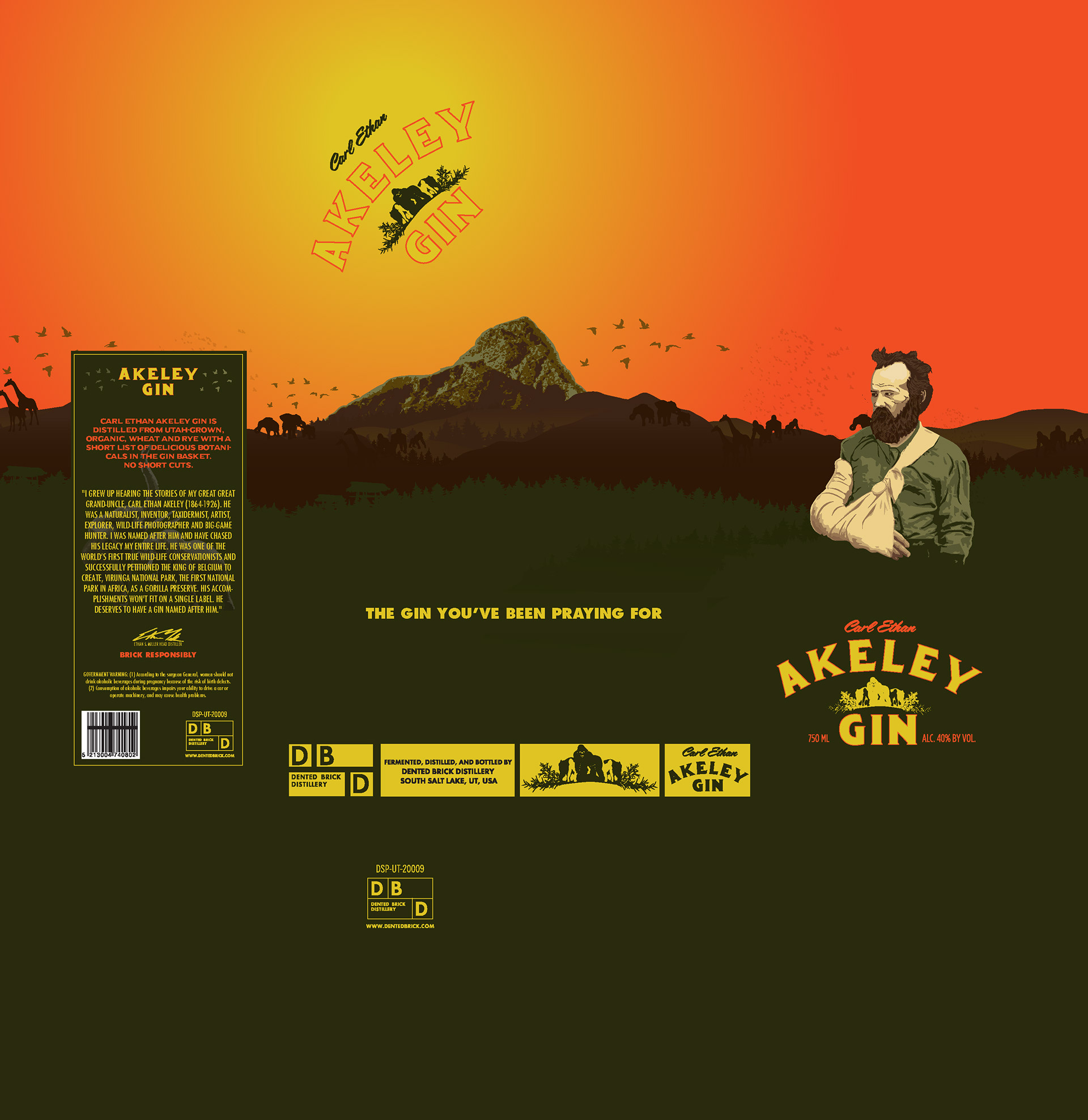 Dan Hammond Design - Akeley Gin Package Design