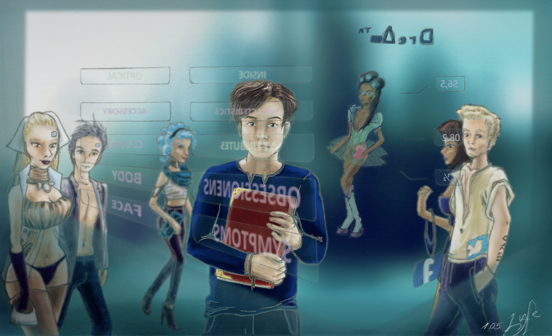 "Der Terminal" (2014) Illustration: Vivien L. Frischkemuth