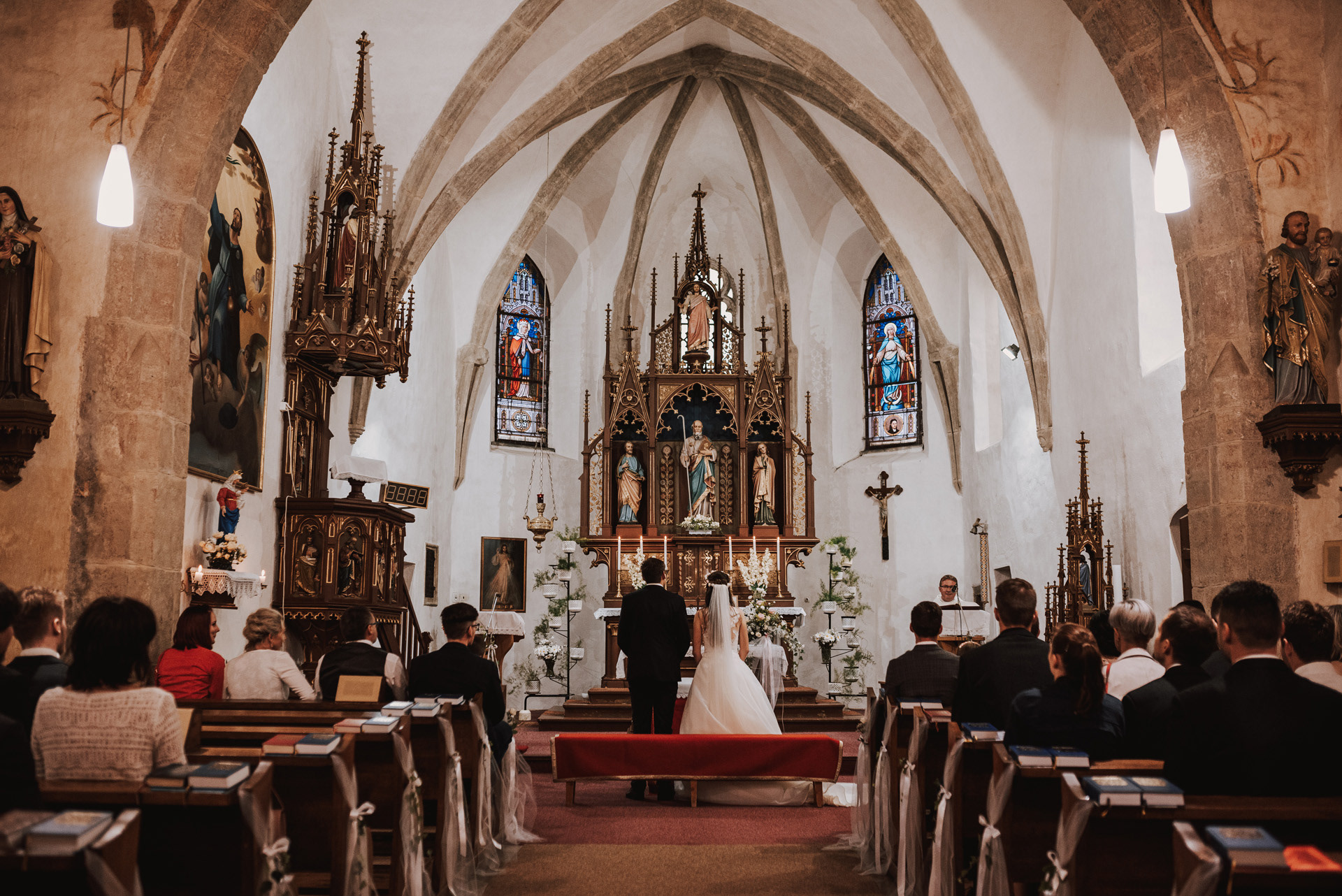 interiér kostela sv. Jakuba Většího v Kamenici