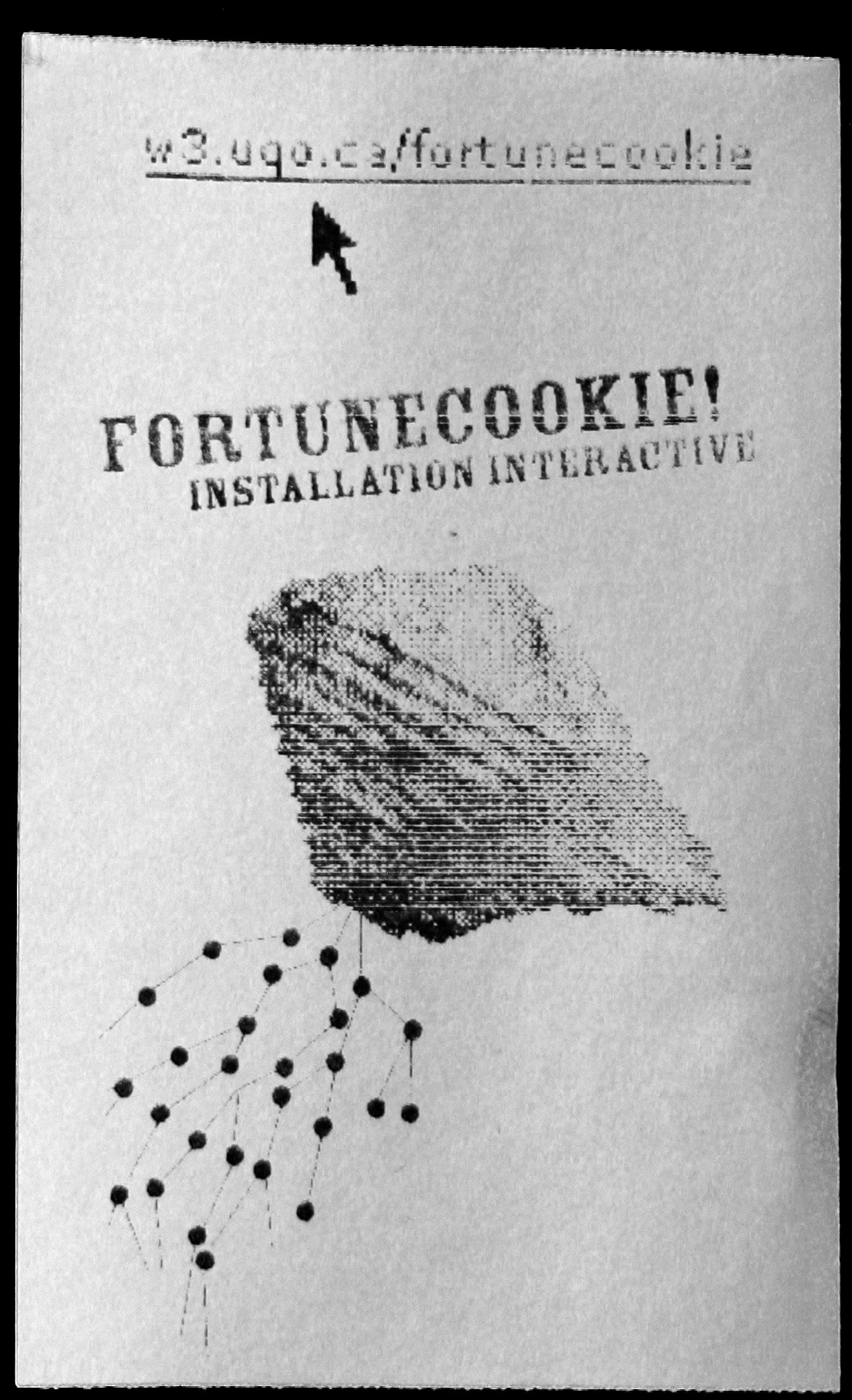 Exemple d'un «fortune» imprimé