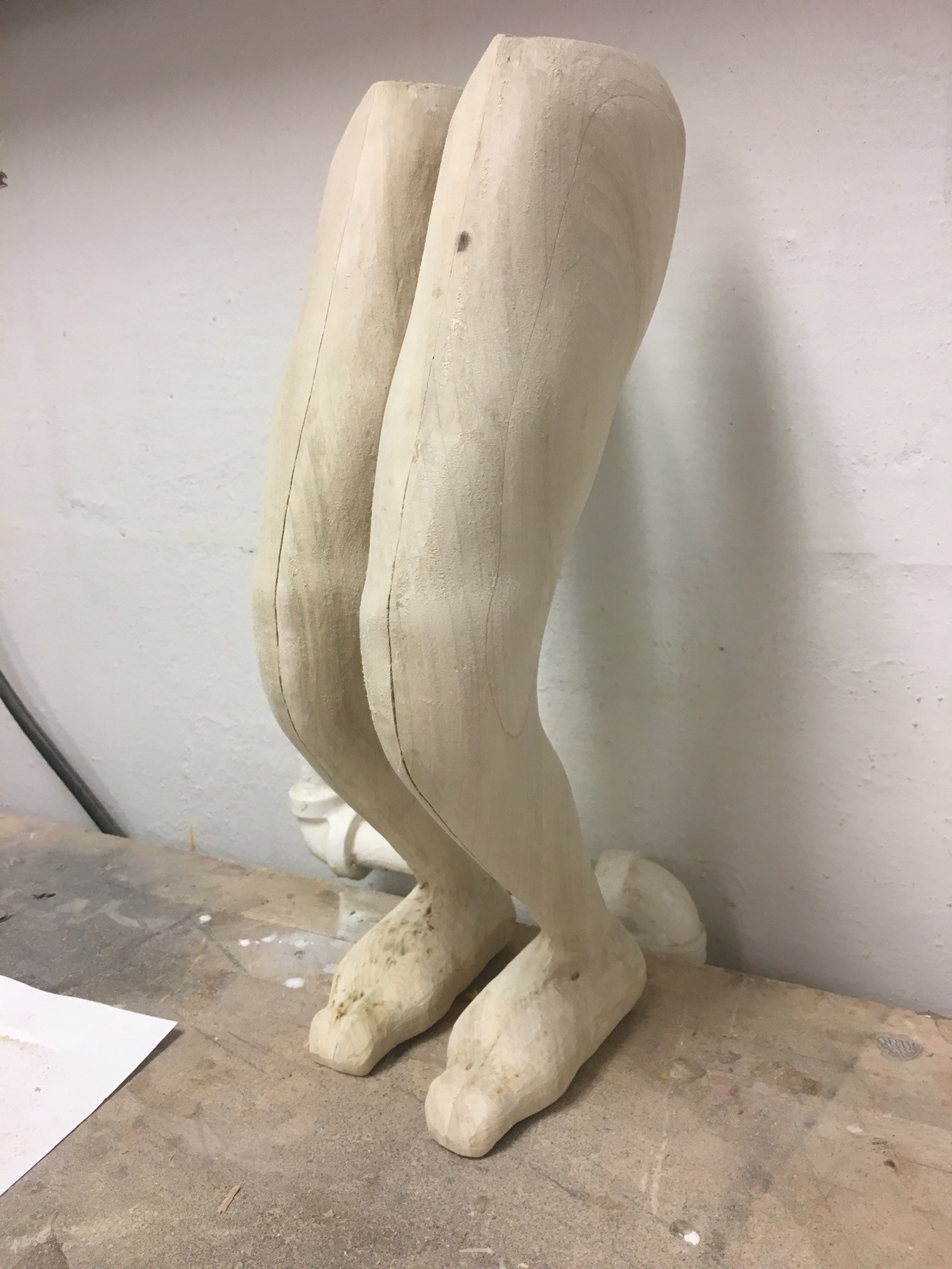 Legs after sanding