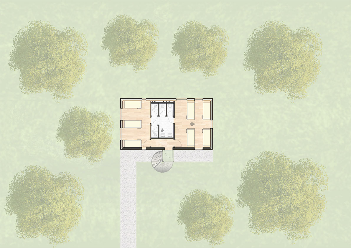 Grundriss Ebene 2 und 3