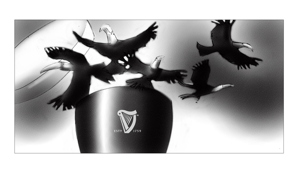 Black and white layouts for guinness campaign Black and white layouts for guinness campaign