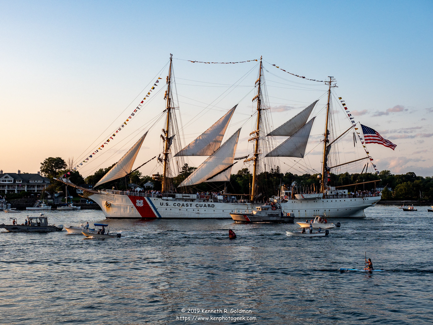 USCGG Eagle Arriving in Portsmouth