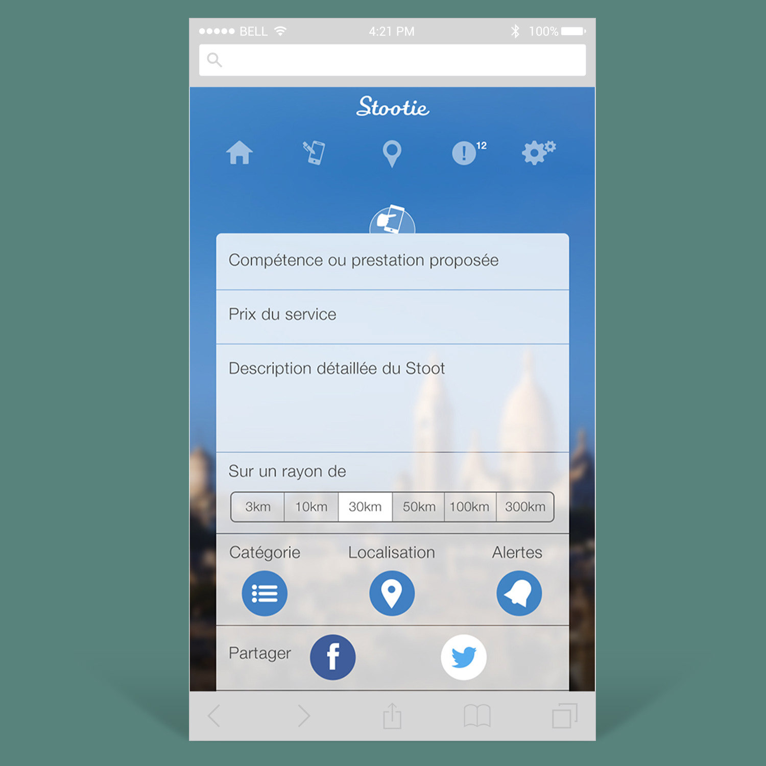 Application mobile