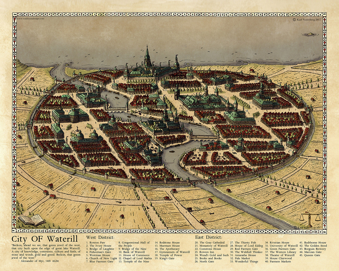 Karl Vesterberg Fantasy Cities