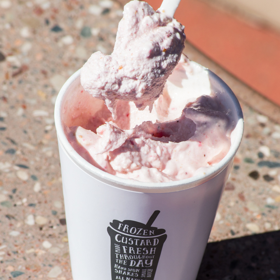 Strawberry Cheesecake Frozen Custard