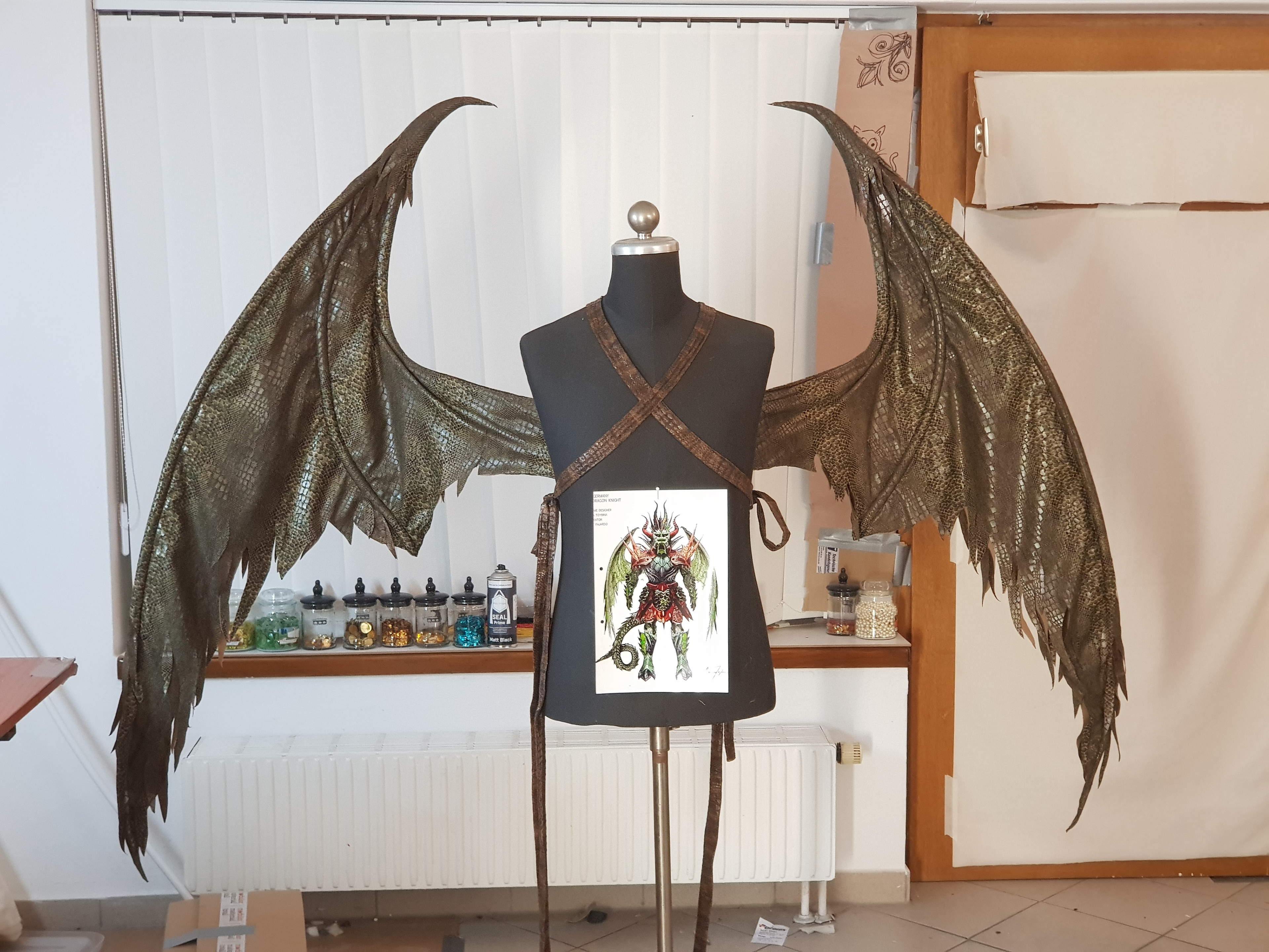 articulated bat wings cosplay