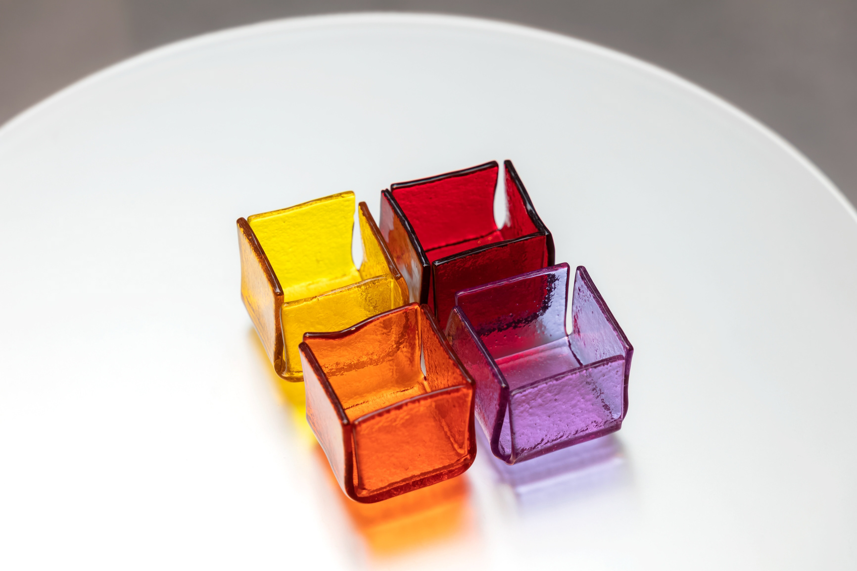 Ensemble de 4 photophores en verre - 75€