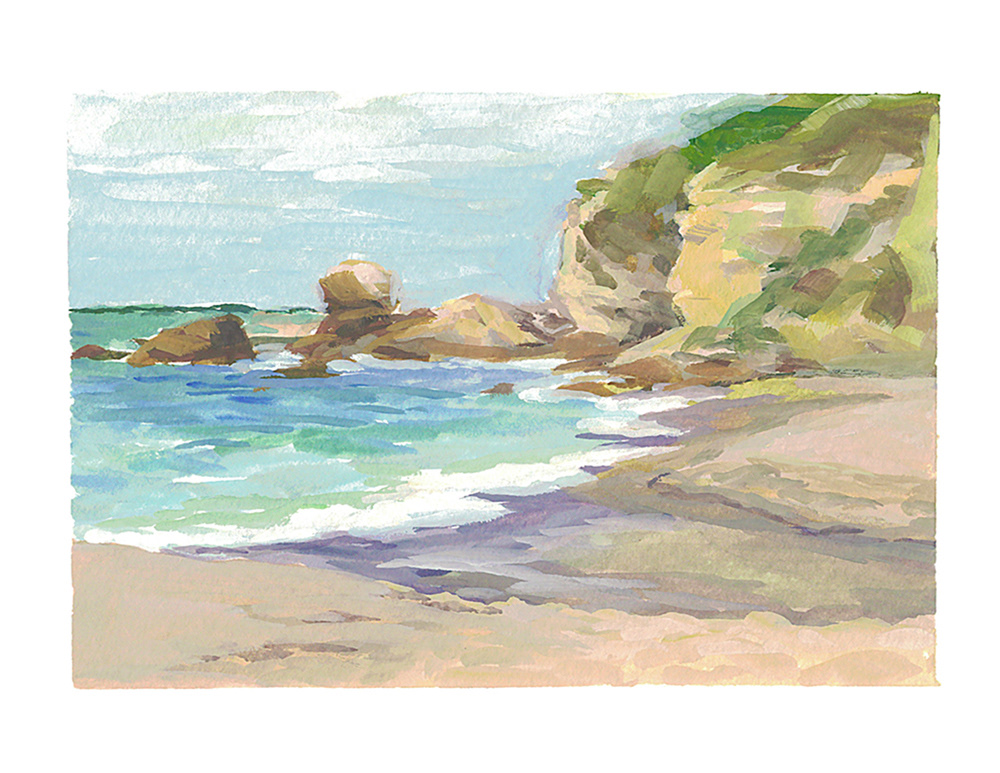 Tide Pools | | 2019, 5"x7", Gouache