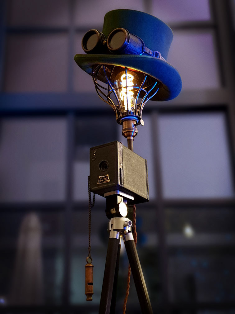 Vintage steampunk lamp