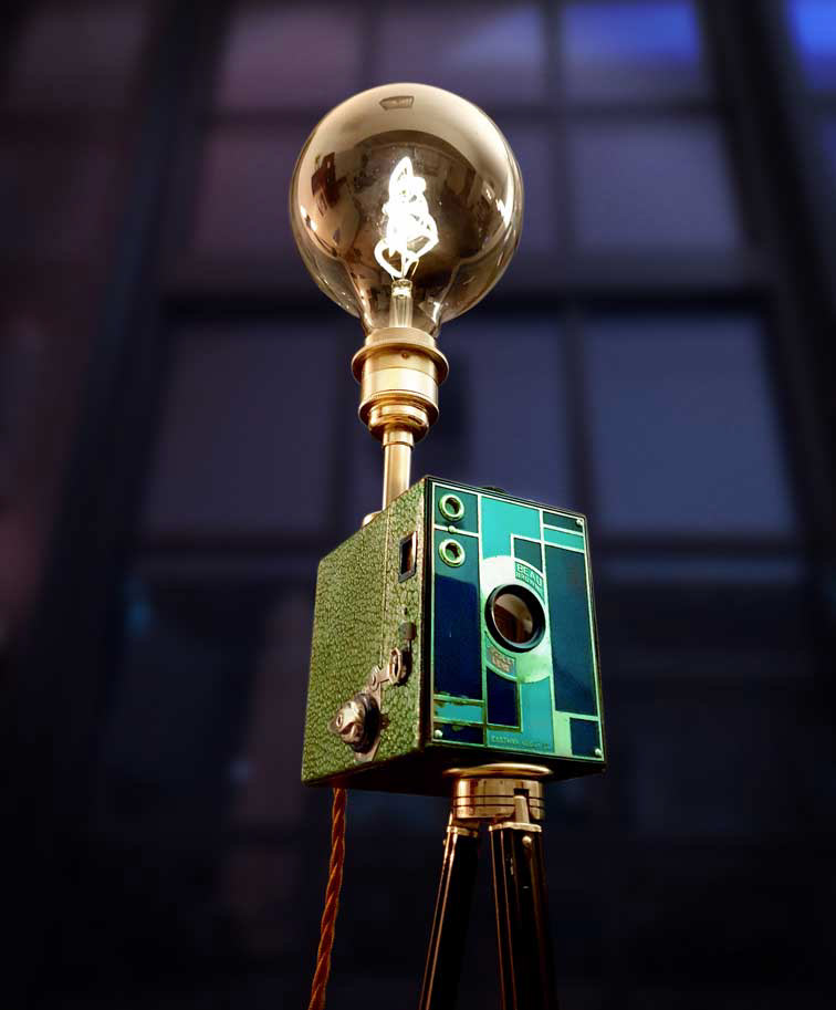 Art Deco Kodak Beau Camera Lamp