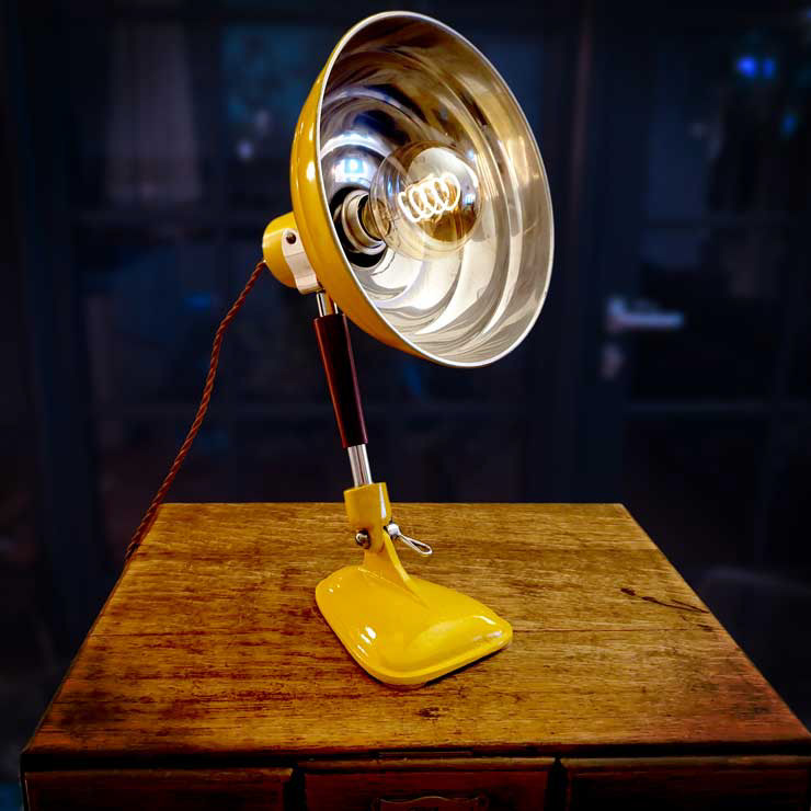 This style of heat lamp was use during the first half of the 20th century to treat all manner of conditions.