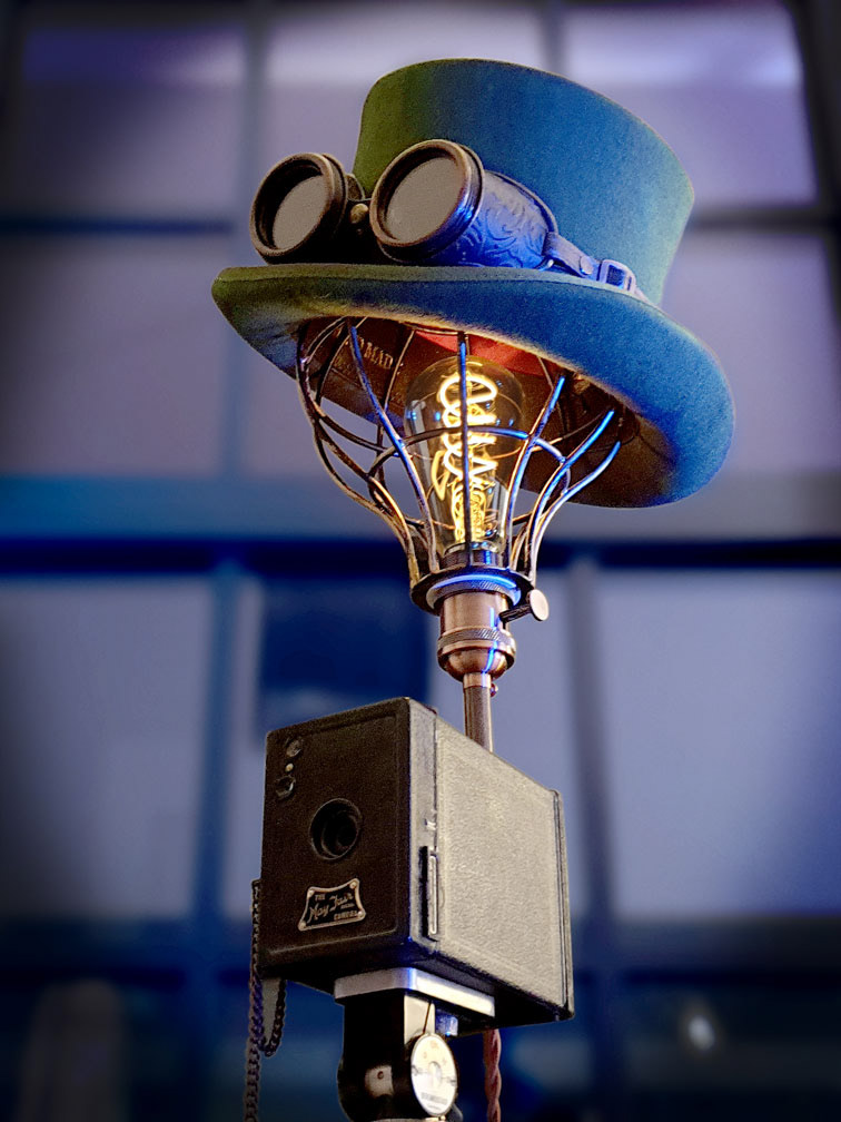 Upcycled Rare Vintage 1930s Mayfair Camera Steampunk Lamp