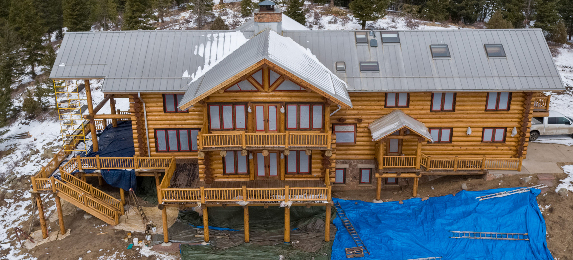 Boulder log home inpsection