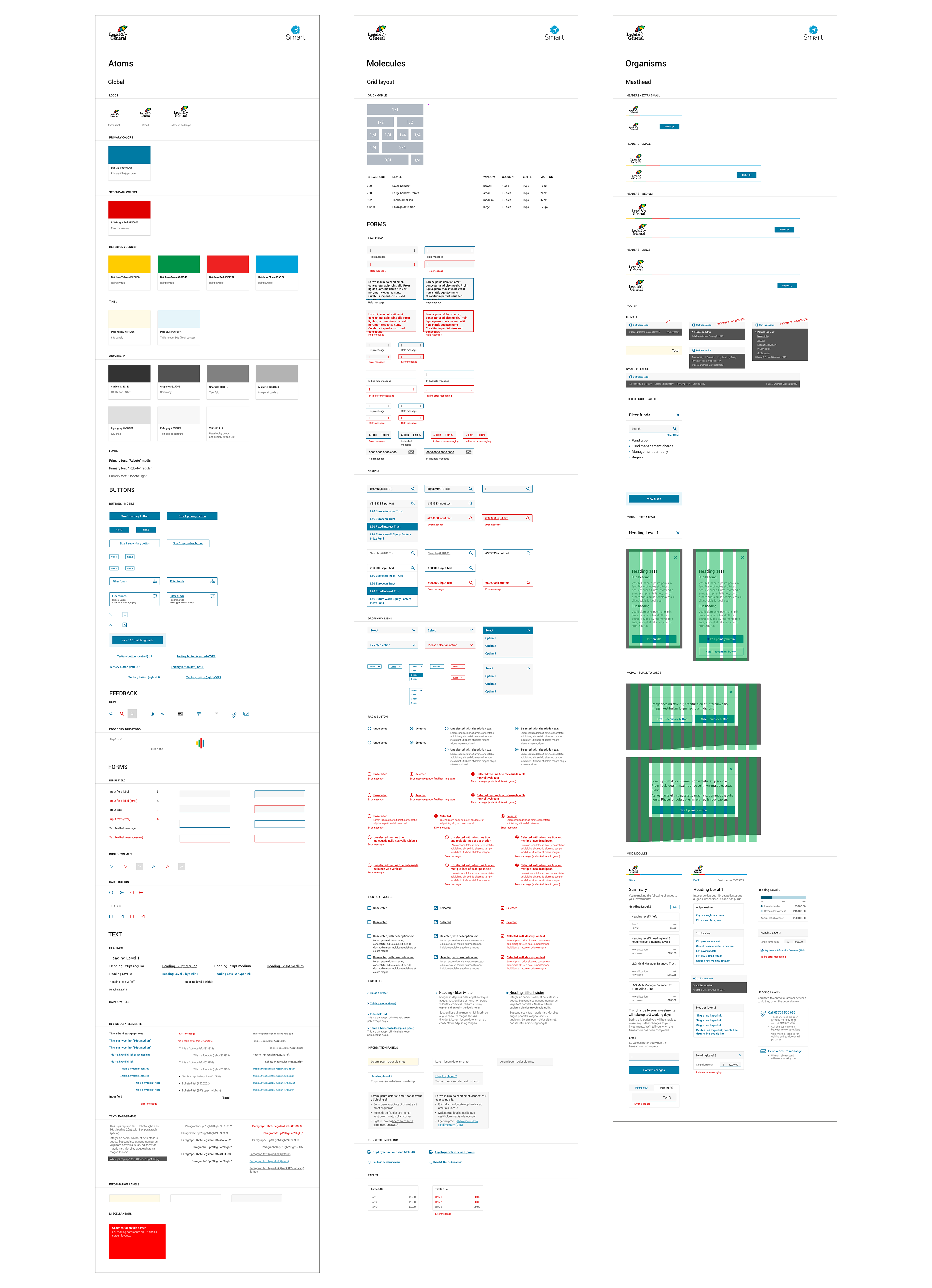 Legal&General Atomic Design Library. © Legal & General Group plc 2018.