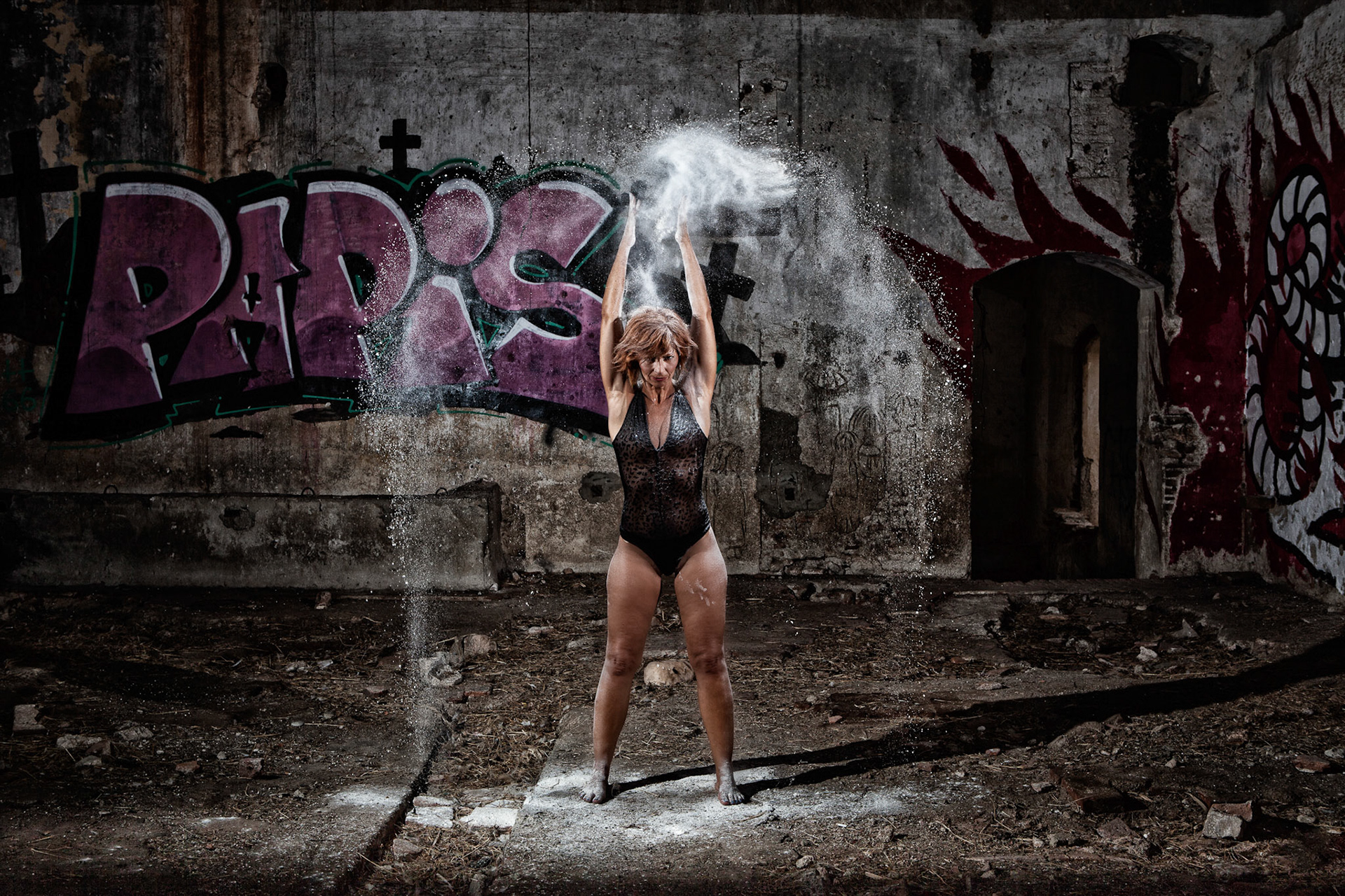 Play with flour. Not the last time, I am playing with this