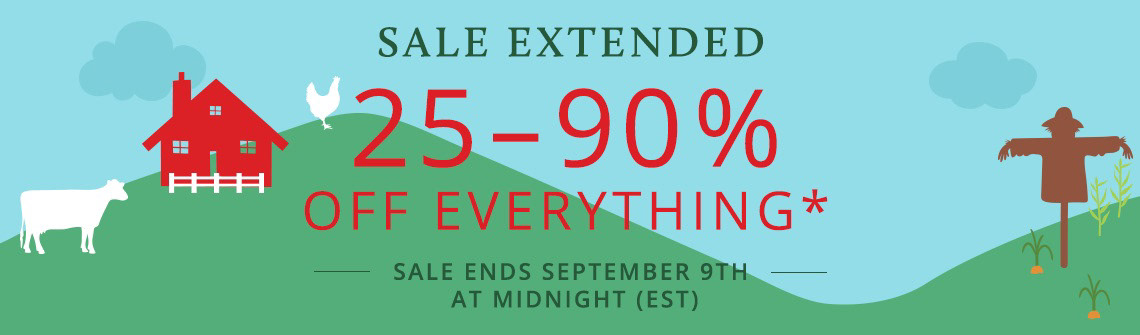 Chelsea Green Publishing's Summer Sales 2019 banner 25-90% Off Everything (1140 x 335)