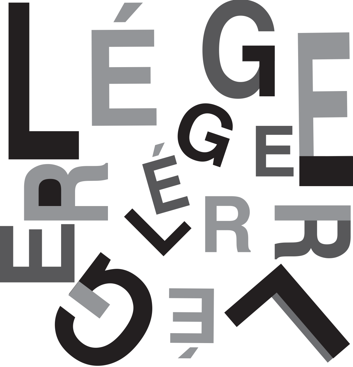 Fernand Léger rendition (black & white)