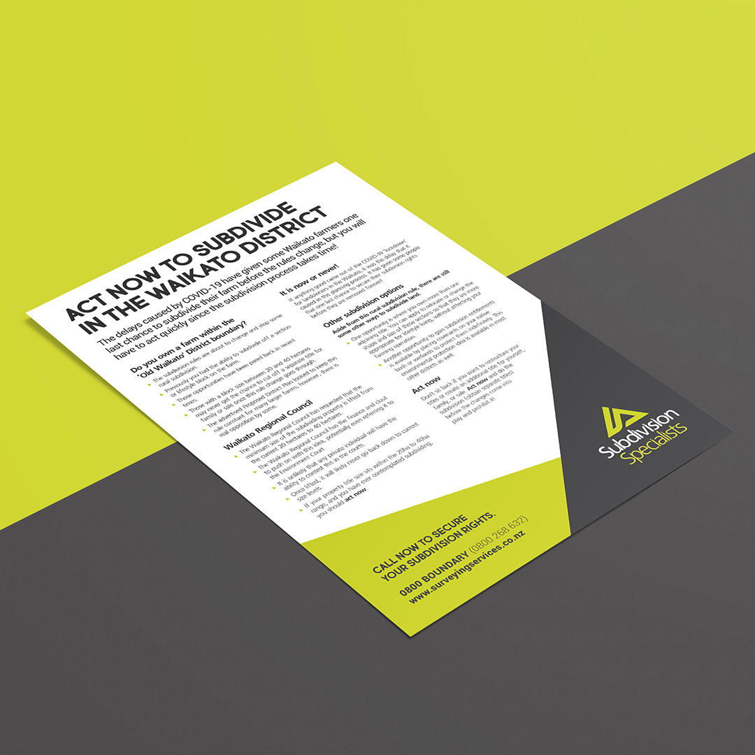 A4 Fact sheet design by Onyx Design