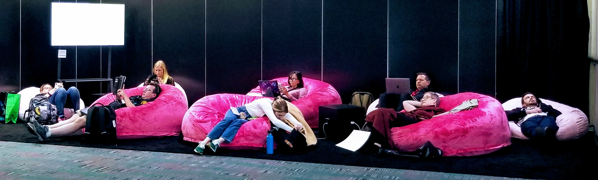Beanbag Lounge, Adobe MAX 2019