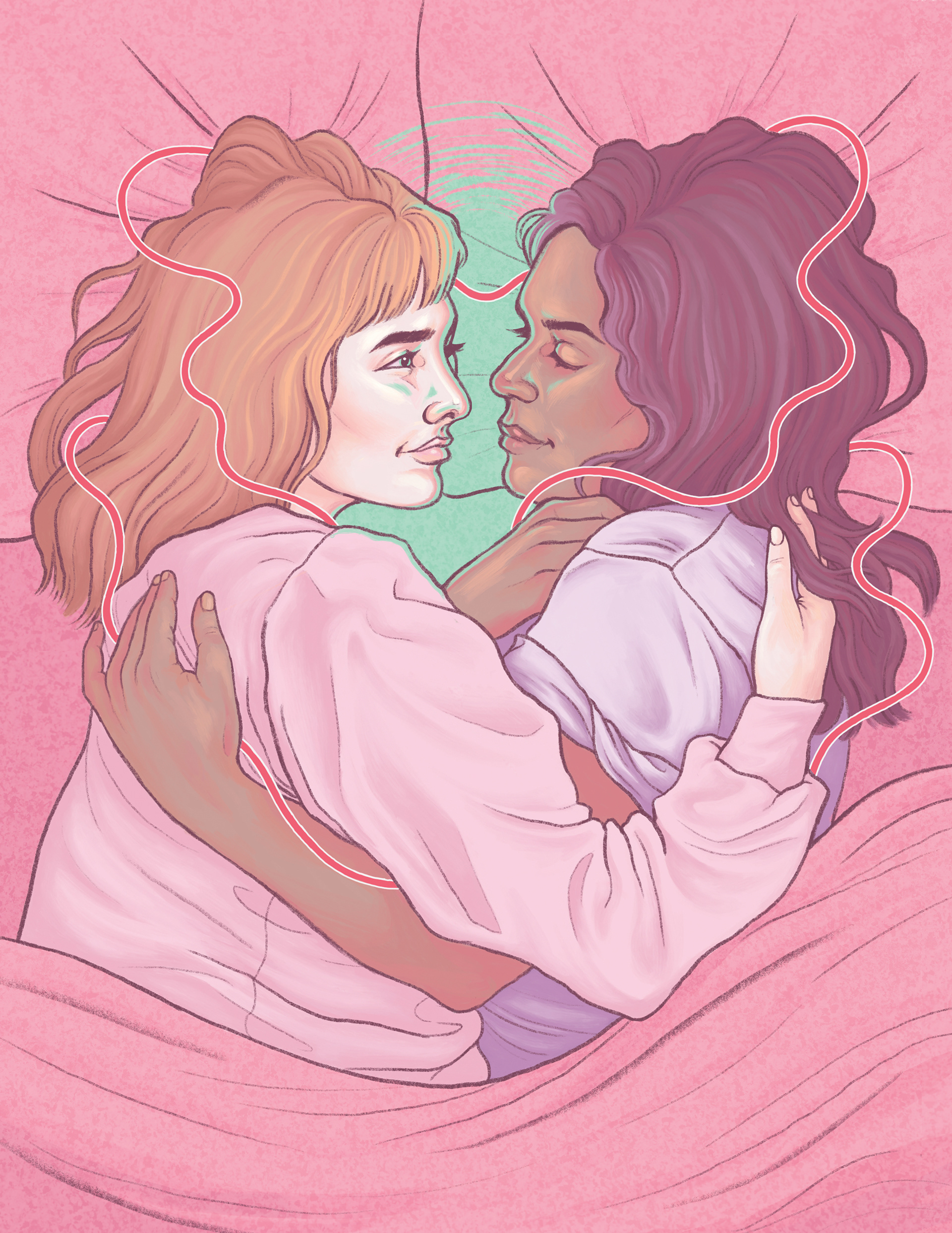 aubrey saha, "Loving Embrace," 2018 (@aubreysaha)