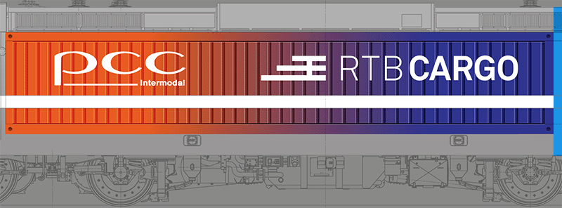 PCC Intermodal / RTB Cargo "Container" livery side wrap