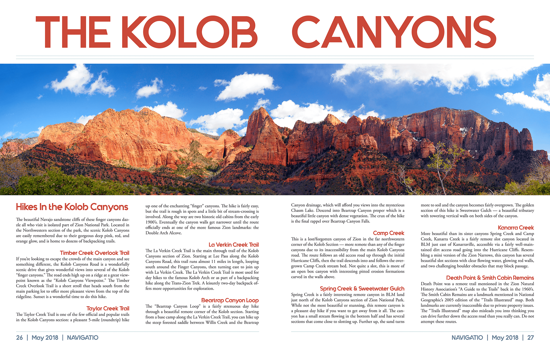 Two page spread design