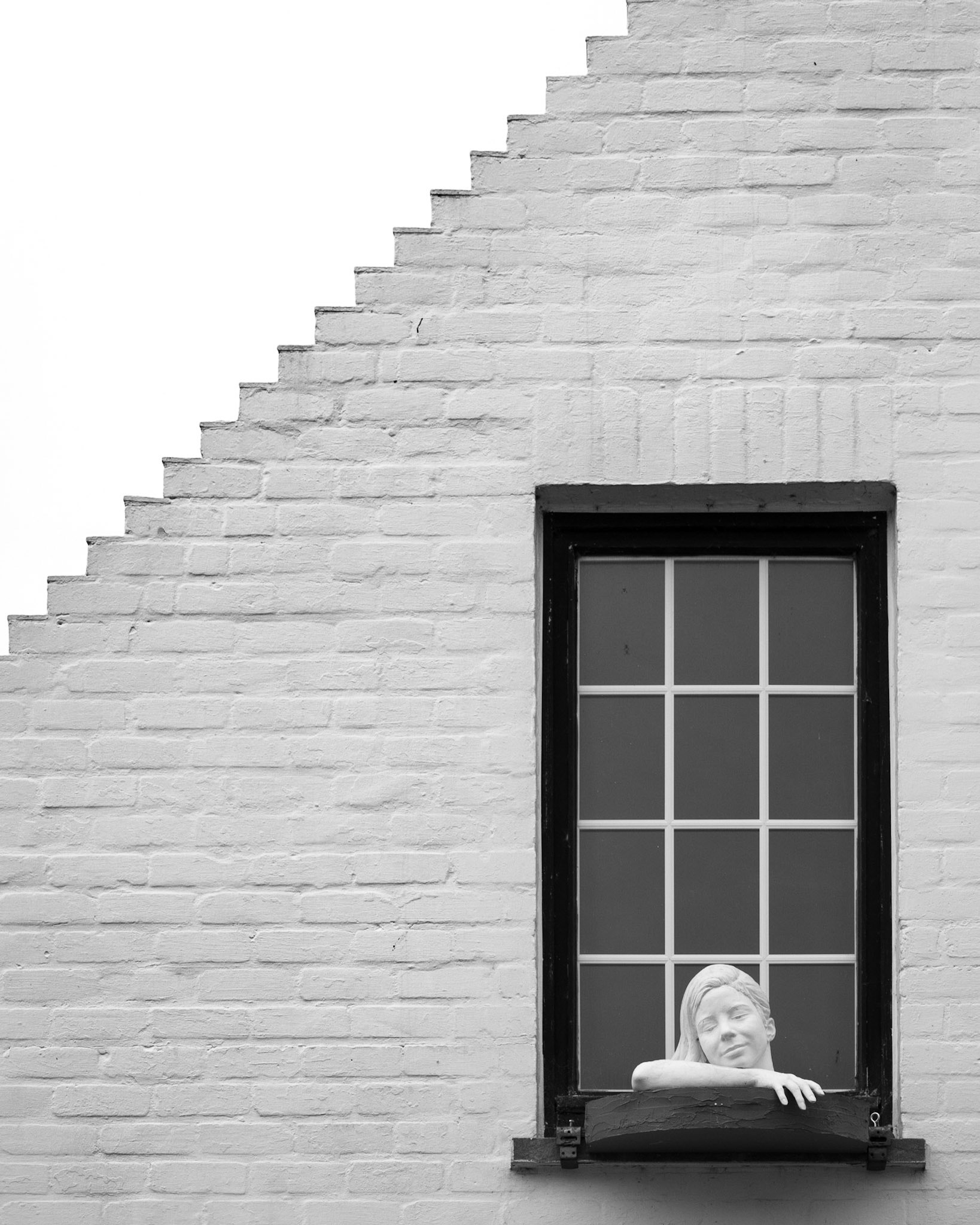 Häuserdetail in Lissewege, Belgien