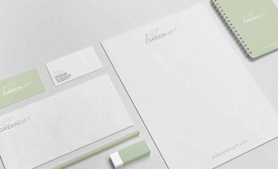 Papeterie de la marque de produits DIY Zéro Déchet "Green Gift".