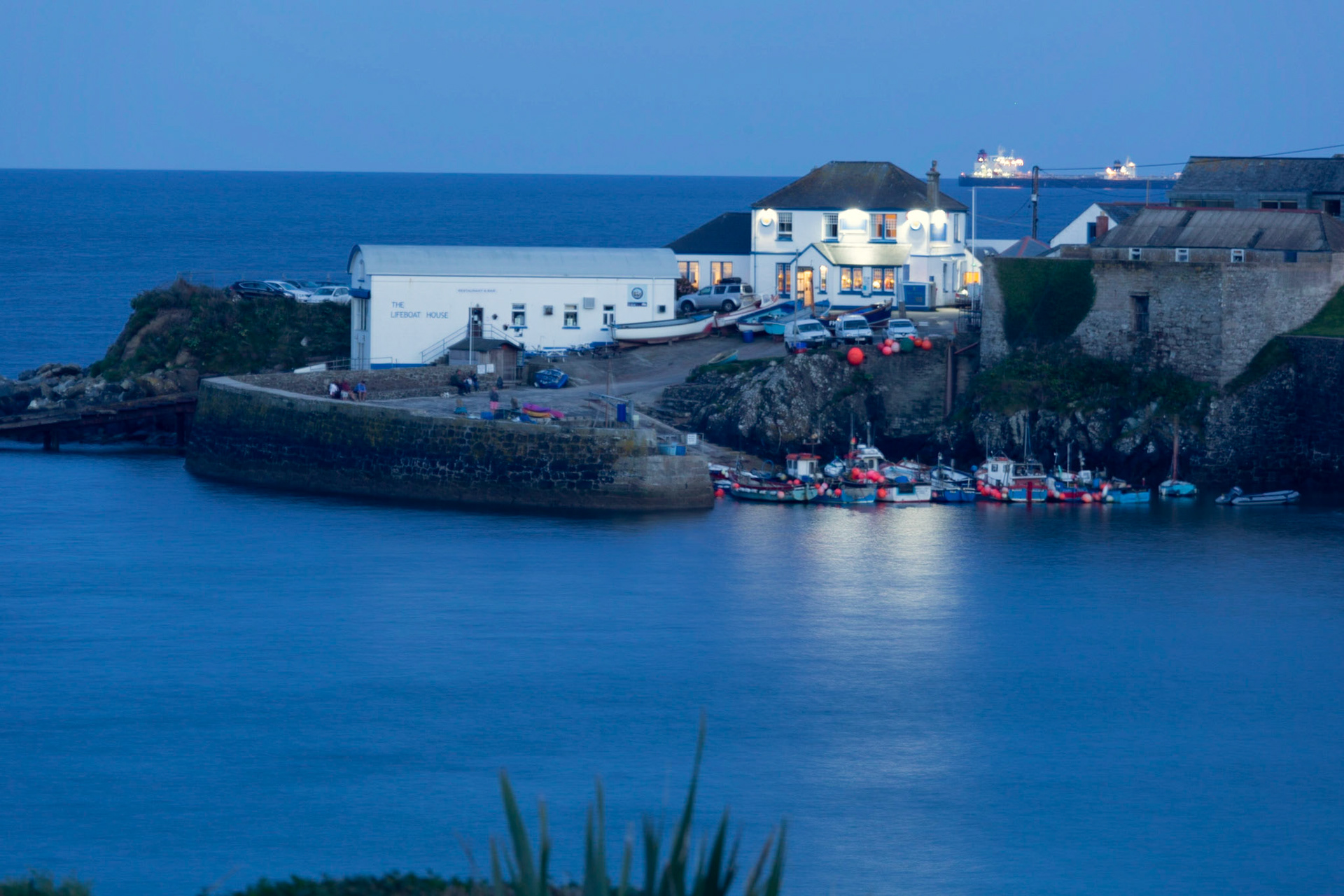 Coverack by moonlight