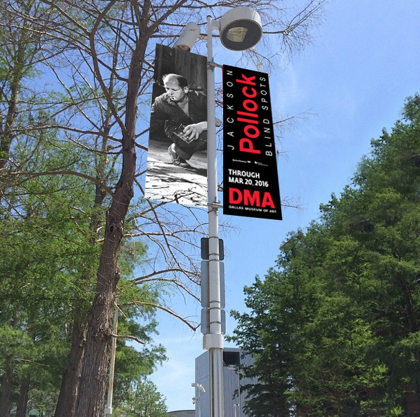 Pollock Exhibition Pole Banners