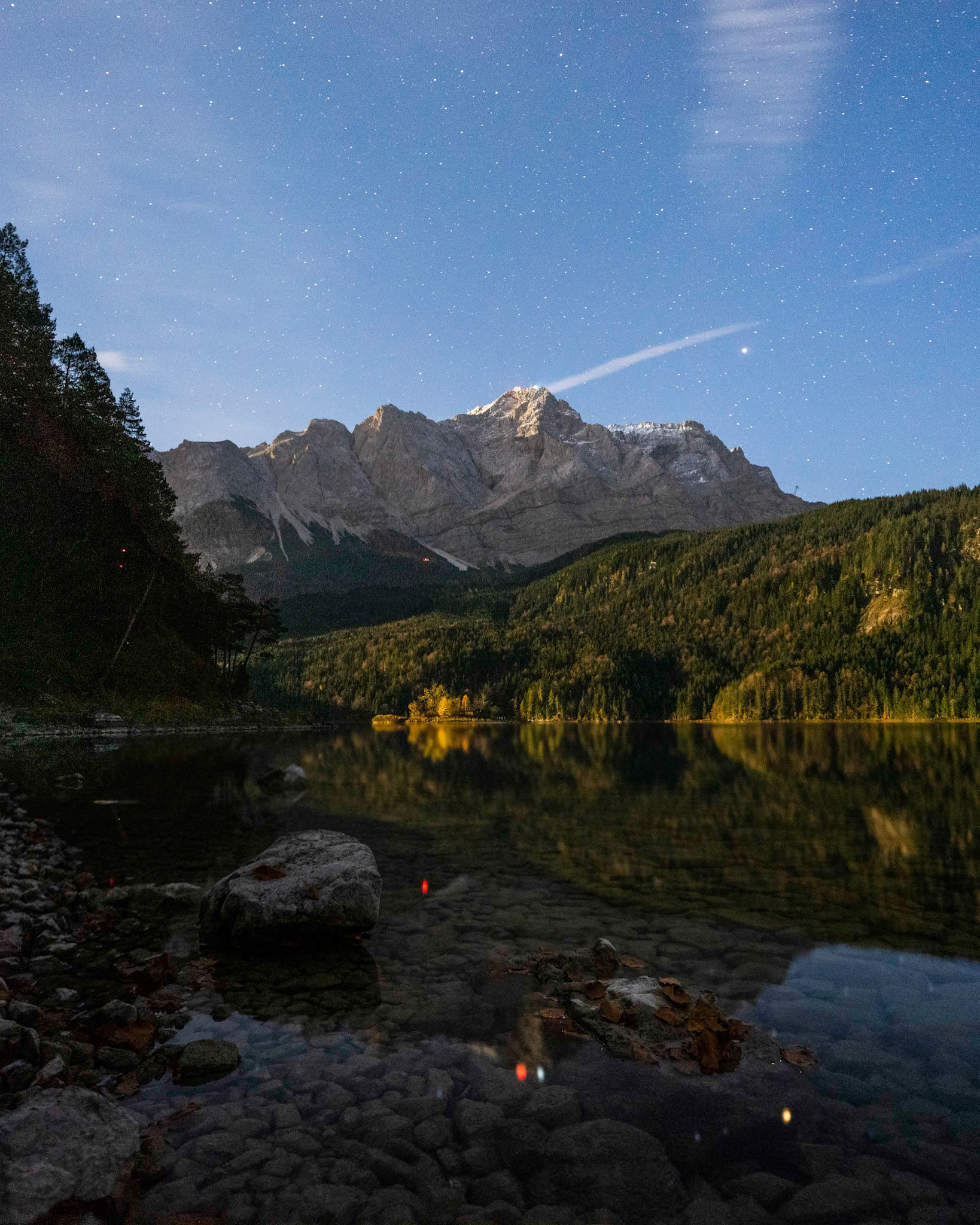 Mondaufgang am Eibsee