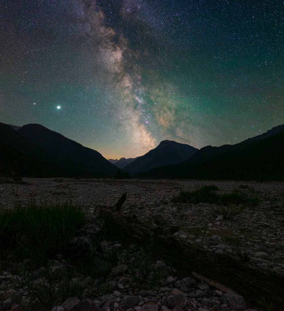 Milchstraße über den Bayerischen Alpen